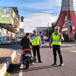 Laksanakan Gatur Lalin, Sat Lantas Polres Minahasa Ciptakan Kamseltibcar Lalu Lintas