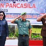 Wakili Dandim 1302/Minahasa, Mayor Inf Vino Satria Onibala S.Pt Ikut Upacara Hari  Kesaktian Pancasila Pemkab Minahasa